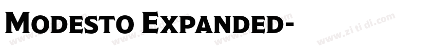 Modesto Expanded字体转换